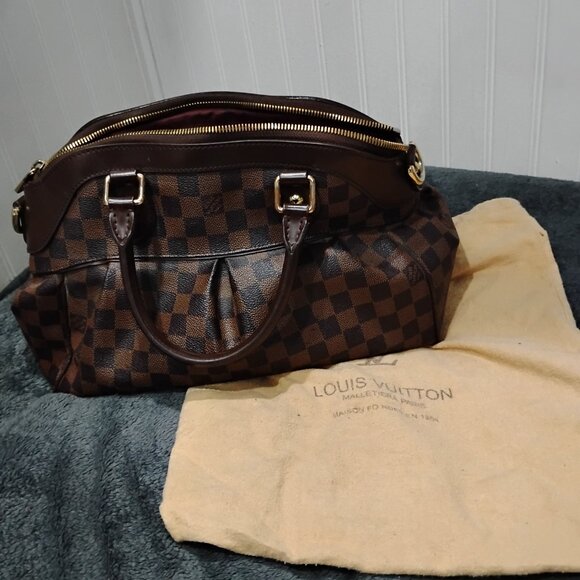 Louis Vuitton Brown Checkered Handbag - Picture 4 of 5